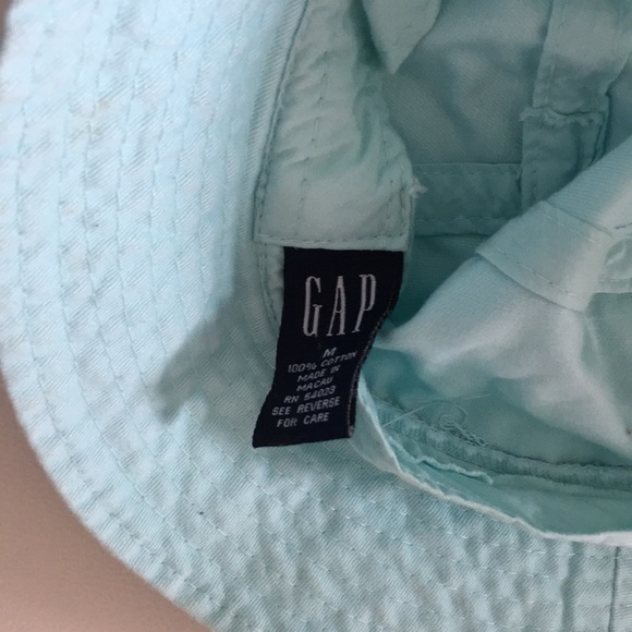 Gap sea foam light blue ruffled V neck long sleeve - Picture 5 of 7